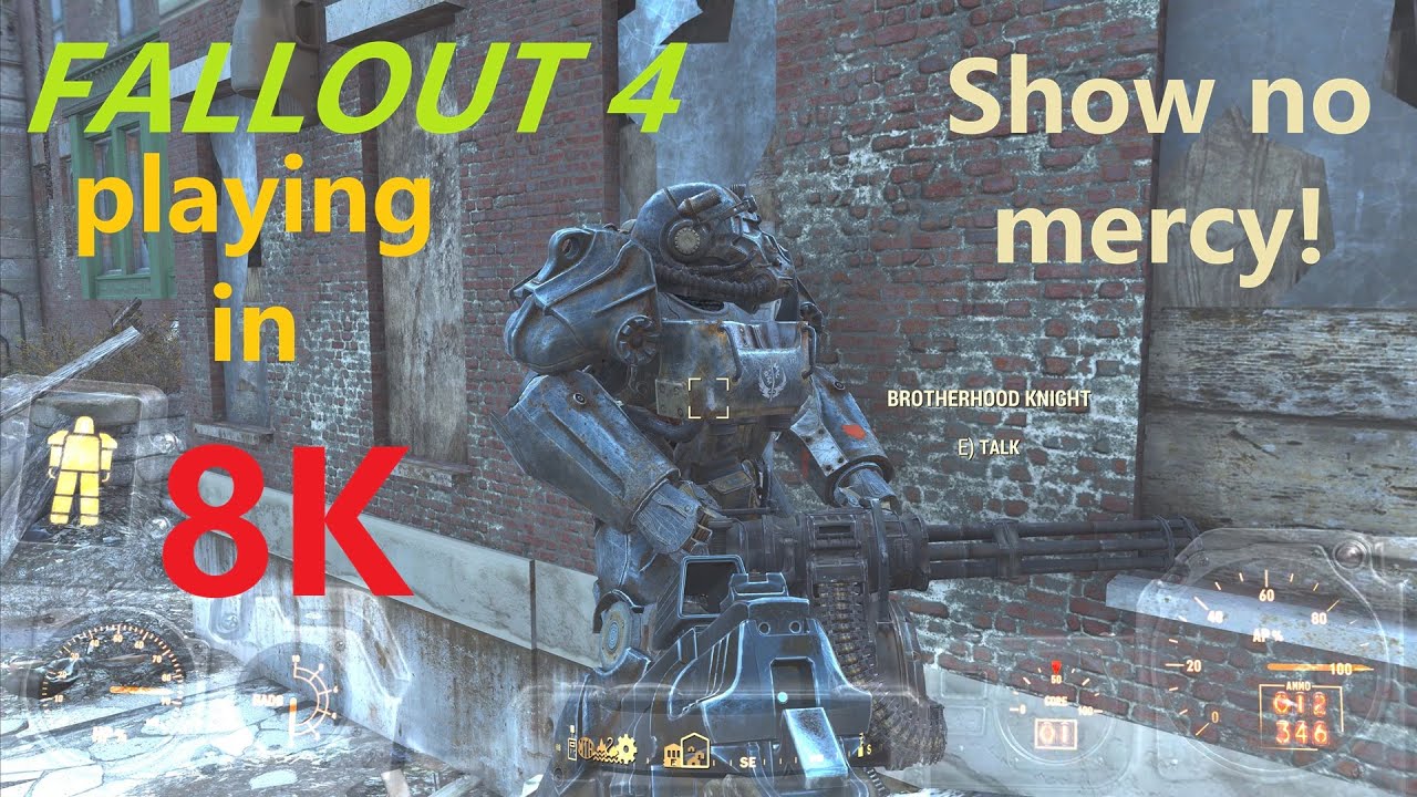 Playing Fallout 4 in 8K Max Settings - Brotherwood of Stell - No Mercy [RTX 5090 + 9800X3D]