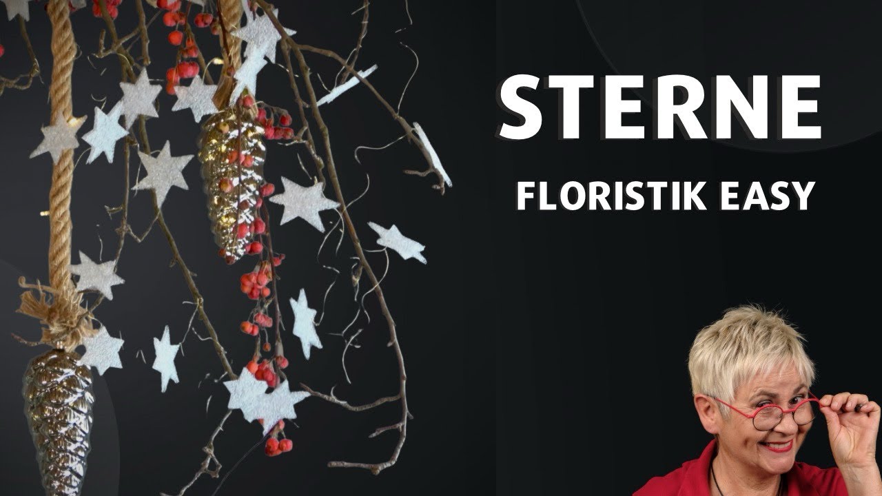 STERNE - Simpler Sternenhimmel aus dem Baumarkt | Floristik Easy
