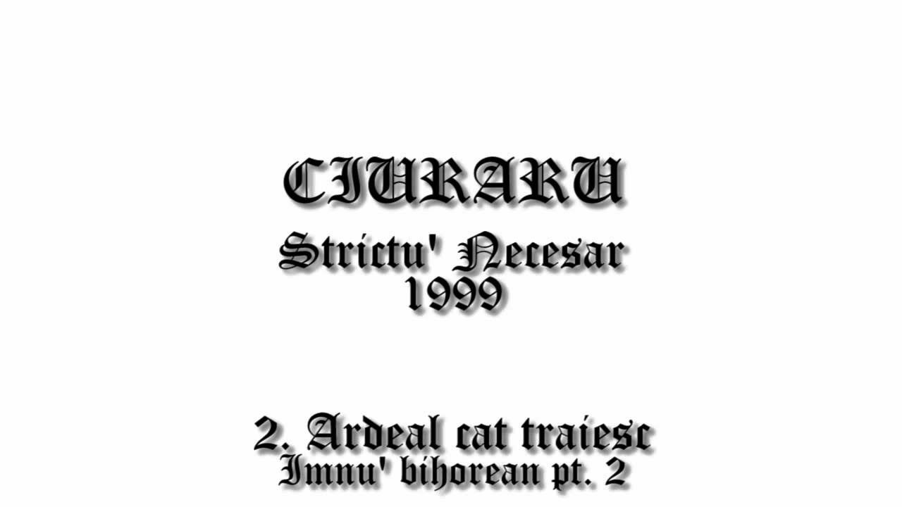 Ciuraru   02  ardeal cit traiesc (imnu bihorean pt  II) Strictu Necesar  1999
