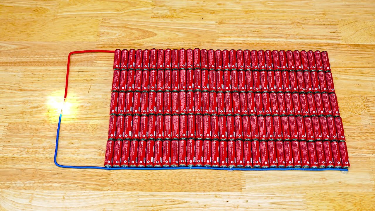 How to Make 220V Battery with 1.5V Battery - EXPERIMENT