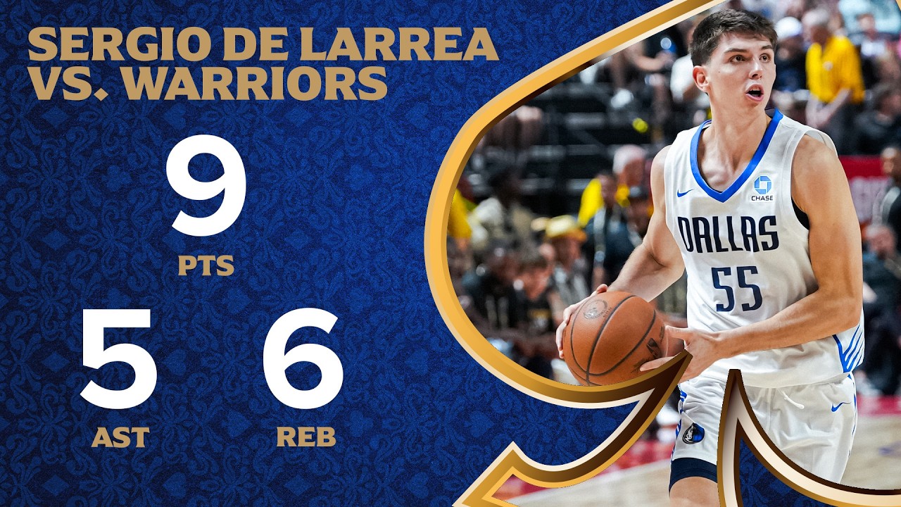 Sergio De Larrea (9 PTS 6 REB) Highlights vs. Golden State Warriors Summer League | July 9, 2026