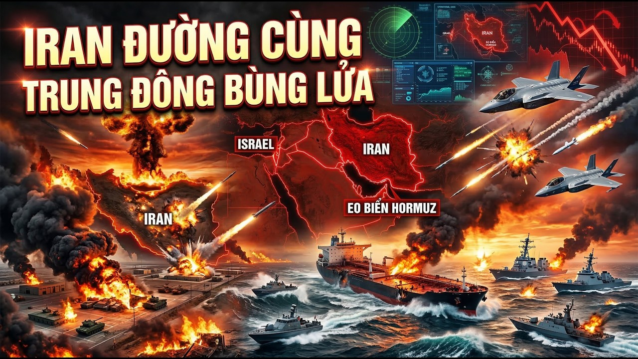 IRAN ĐƯỜNG CÙNG: Mỹ - Israel Dội Bom Hủy Diệt, Eo Biển Hormuz Thành Tử Địa