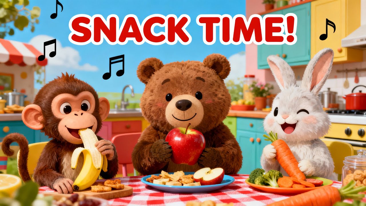 Hungry Animals Snack Time | Fun Food & Routine Song by DodoVerse for Kids