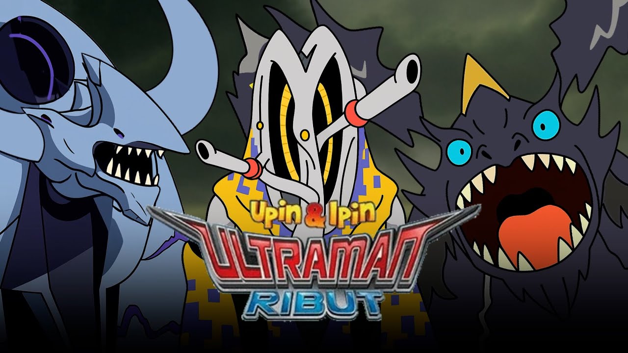 Ultraman Ribut vs Raksasa Halilintar, Alien Kilat & Raksasa Bayang | Dunia Upin Ipin