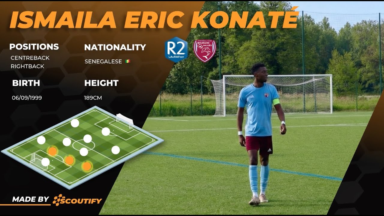 Ismaila Eric Konaté | Centre Back | 1999 Generation | Régional 2 / National 3 - FC Bourgoin-Jallieu