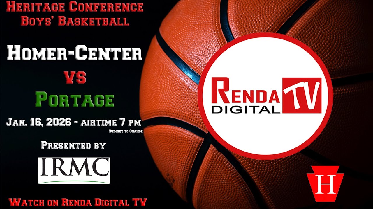 Heritage Conference Boys' Basketball: Homer-Center vs Portage (01-16-26)