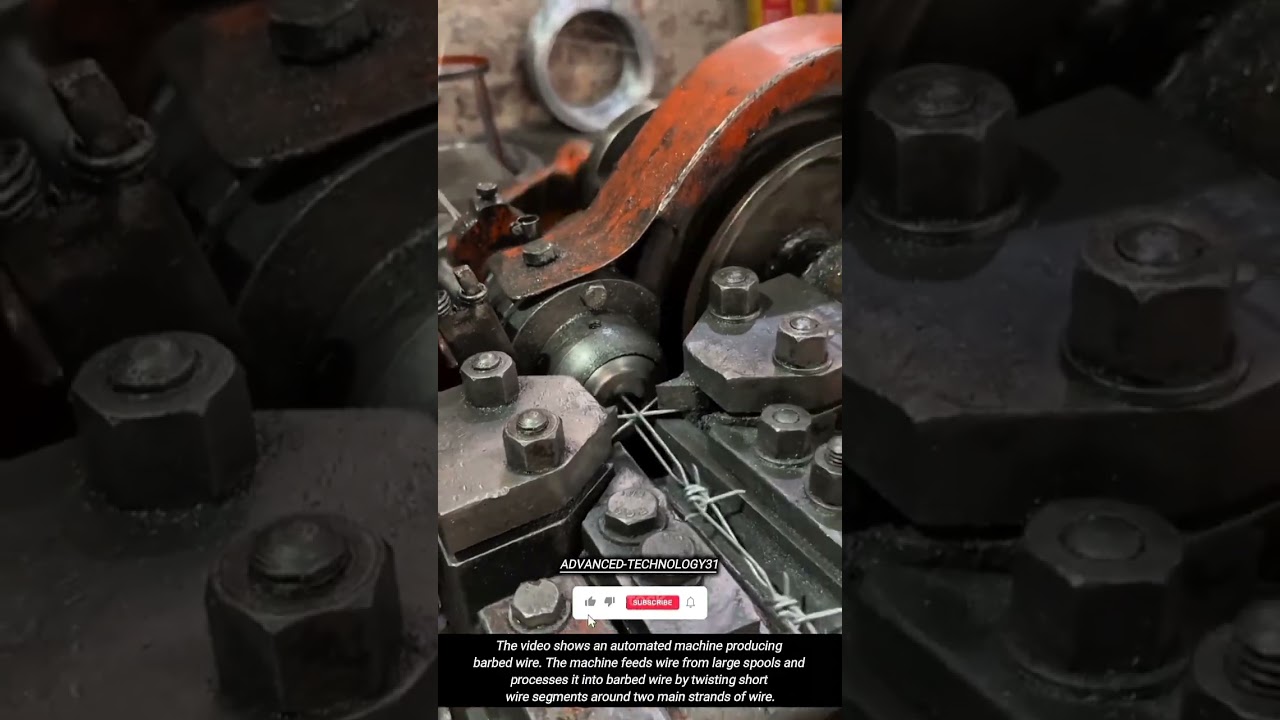 Automated Barbed Wire Manufacturing Process !! #innovation #tool #tools