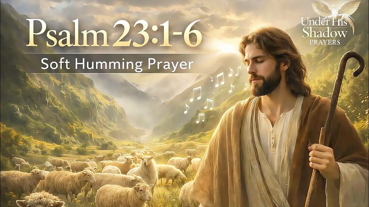 Psalm 23 (Soft Humming Prayer) | The Lord Is My Shepherd – Under His Shadow Prayers
