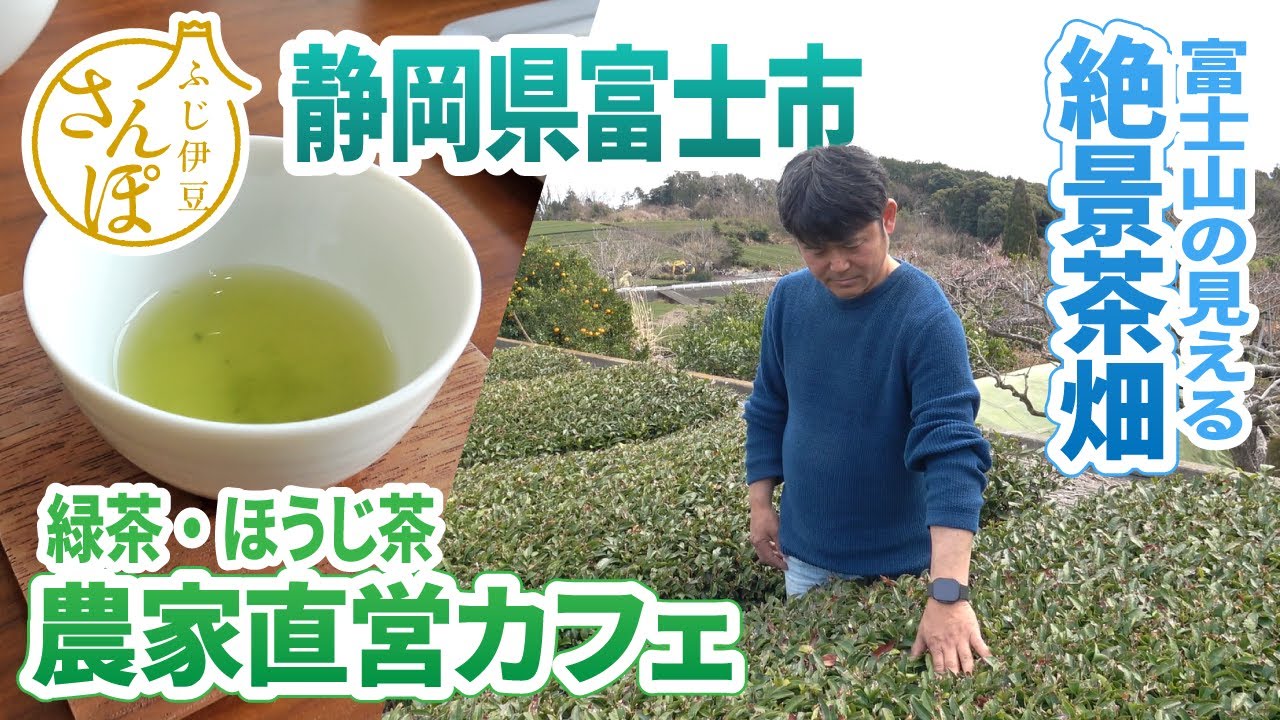 【さんぽ】富士山の見える絶景茶園　緑茶・焙じ茶「農家直営カフェ」をレモン農家がリポート！？