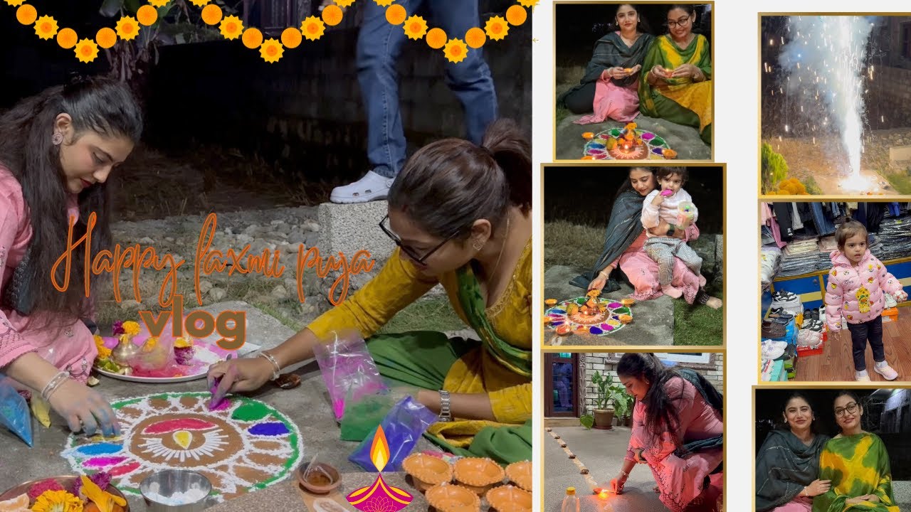 Laxmi puja special vlog🙏 DD ko ghar ma pahilo palta jadai 🏡 Diya bati puja & pataka so much fun🎉