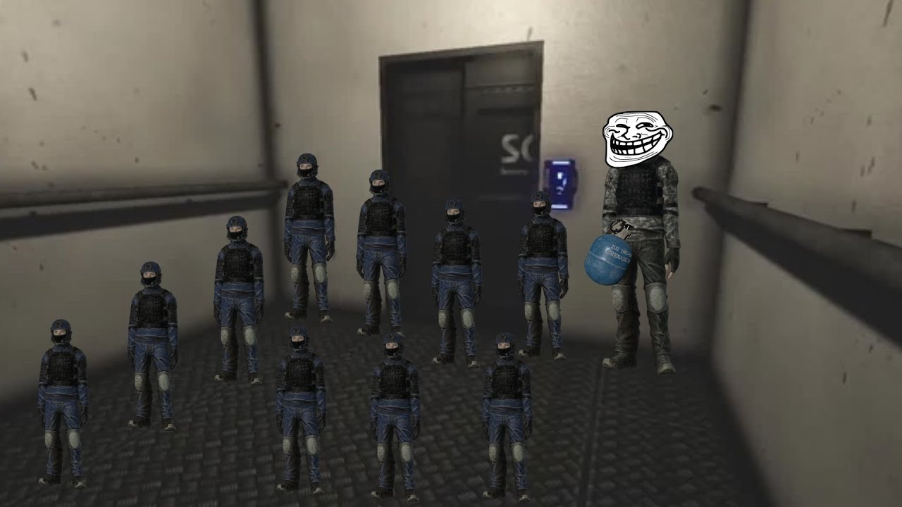 SCP SL Getting 10 NTF With A Elevator Grenade Trap