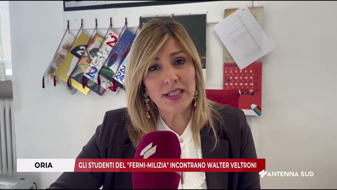 13 MARZO 2026   ORIA  BR   GLI STUDENTIDEL FERMI - MILIZIA INCONTRANO WALTER VELTRONI