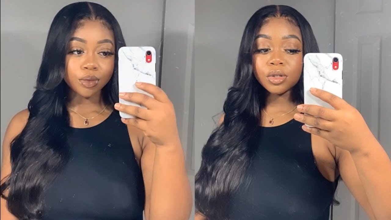 4x4 Body wave wig Install+ Style ft. Cynosure Hair