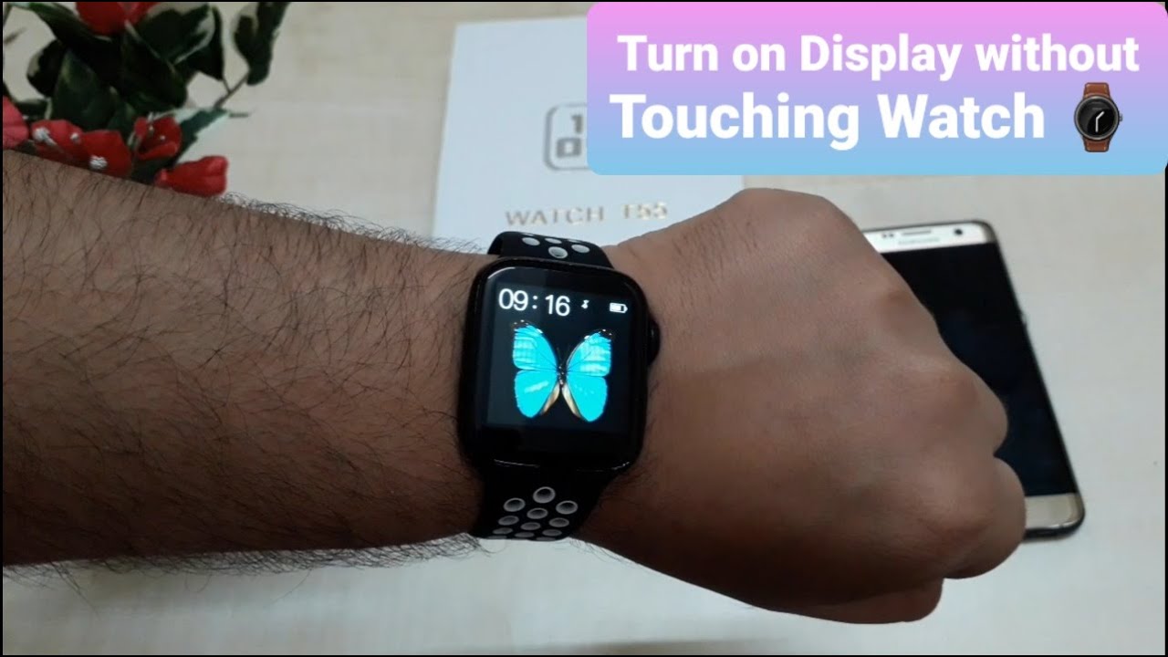 Turn on display without Touching watch | Smartwatch T55 | Smartwatch