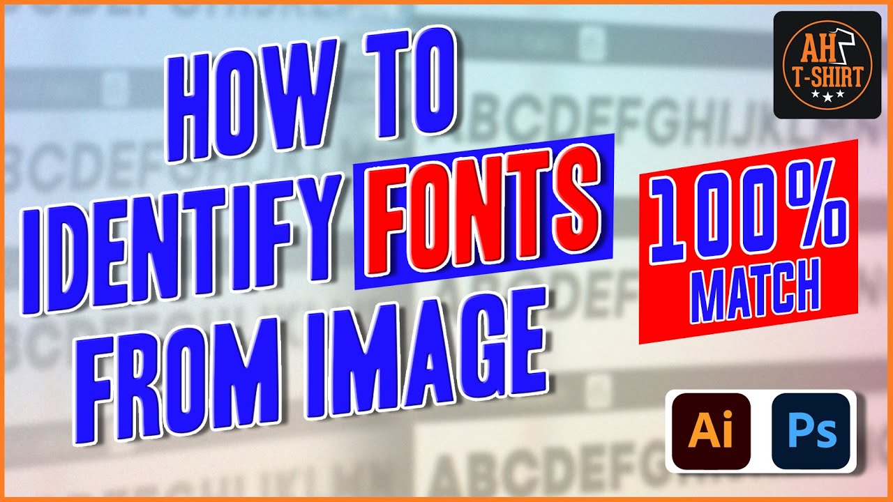How to Find font from image । কিভাবে ছবি থেকে ফন্ট খুঁজে বের করবেন । AH T-SHIRT