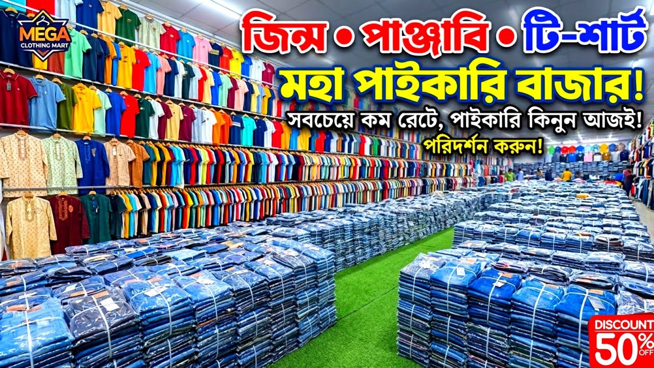 মাত্র ৫ হাজার টাকায় দোকান ছাড়া ব্যবসা করুন🔥 জিন্স প্যান্ট পাইকারি মার্কেট🔥পাঞ্জাবি পাইকারি মার্কেট