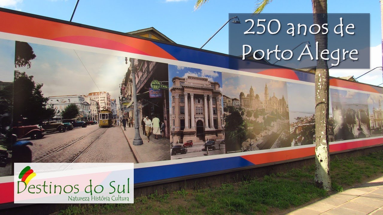 O muro da Mauá faz a homenagem aos 250 anos de Porto Alegre