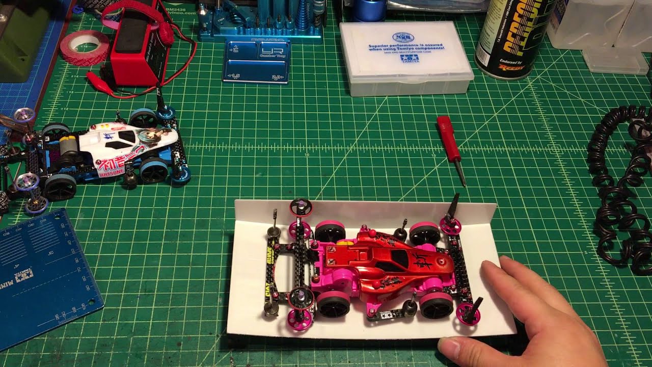 【ミニ四駆】Tamiya Mini 4wd Basic Education Lesson 5  brake setup (slope vs Bank)