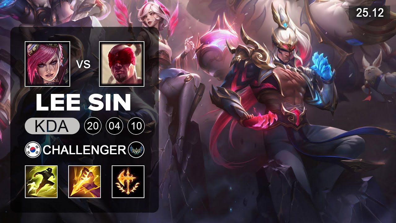 Lee Sin vs Vi Jungle - KR Challenger - Patch 25.12 Season 15