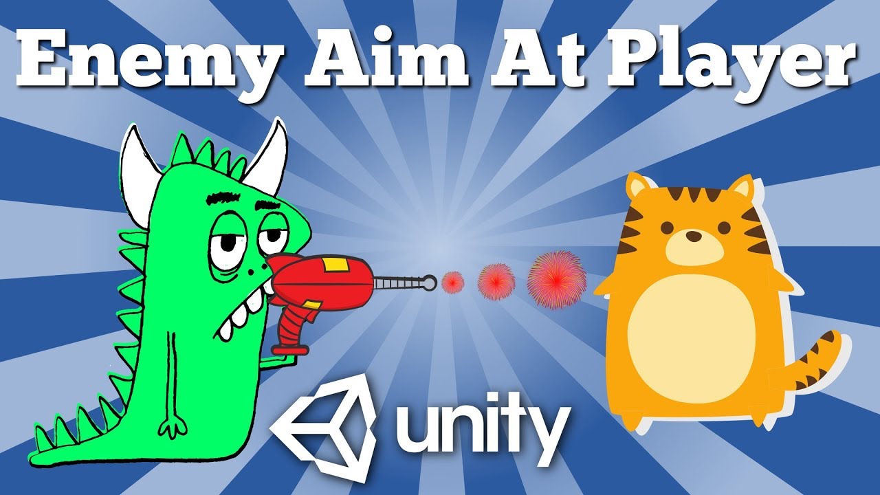 How To Make An Enemy To Aim And To Fire Bullet Towards Player Position? Simple 2D Tutorial.