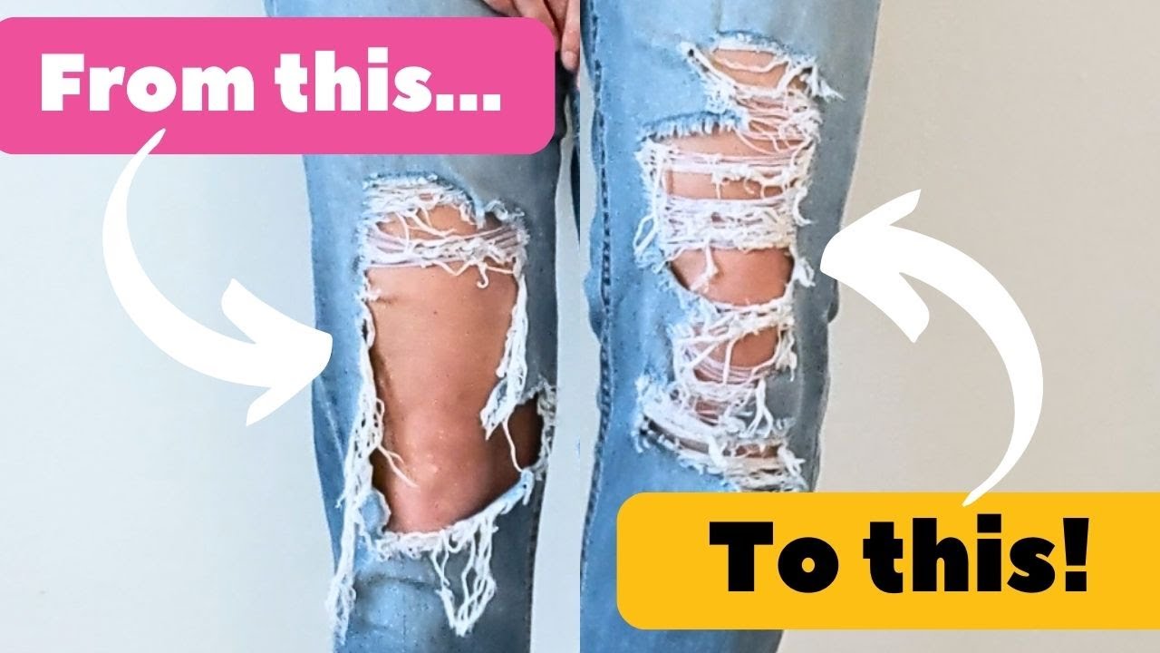 DIY Fashion Fix: Hand Sew Your Distressed Jeans Like a Pro