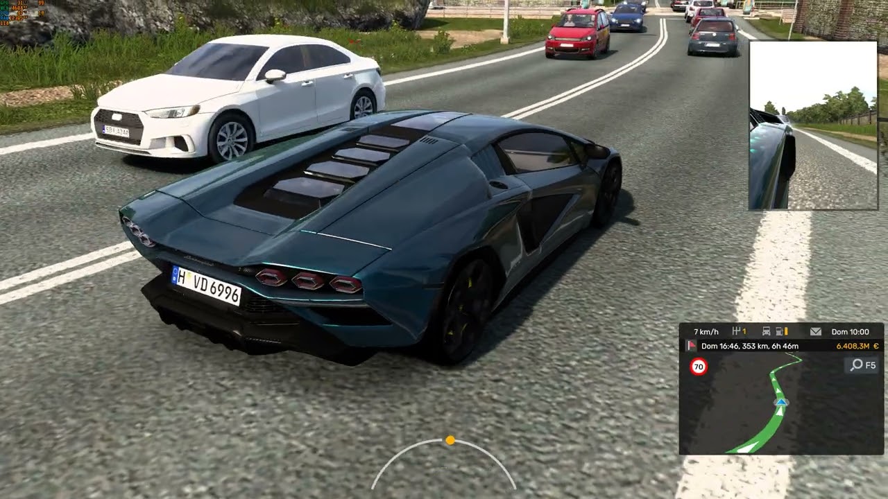 ETS 2 1.56 MODS: LAMBORGINI COUNTACH LPI 800-4 🤯 SUPER CARRO (Gameplay 2025) ANONIMOUSTRUCK