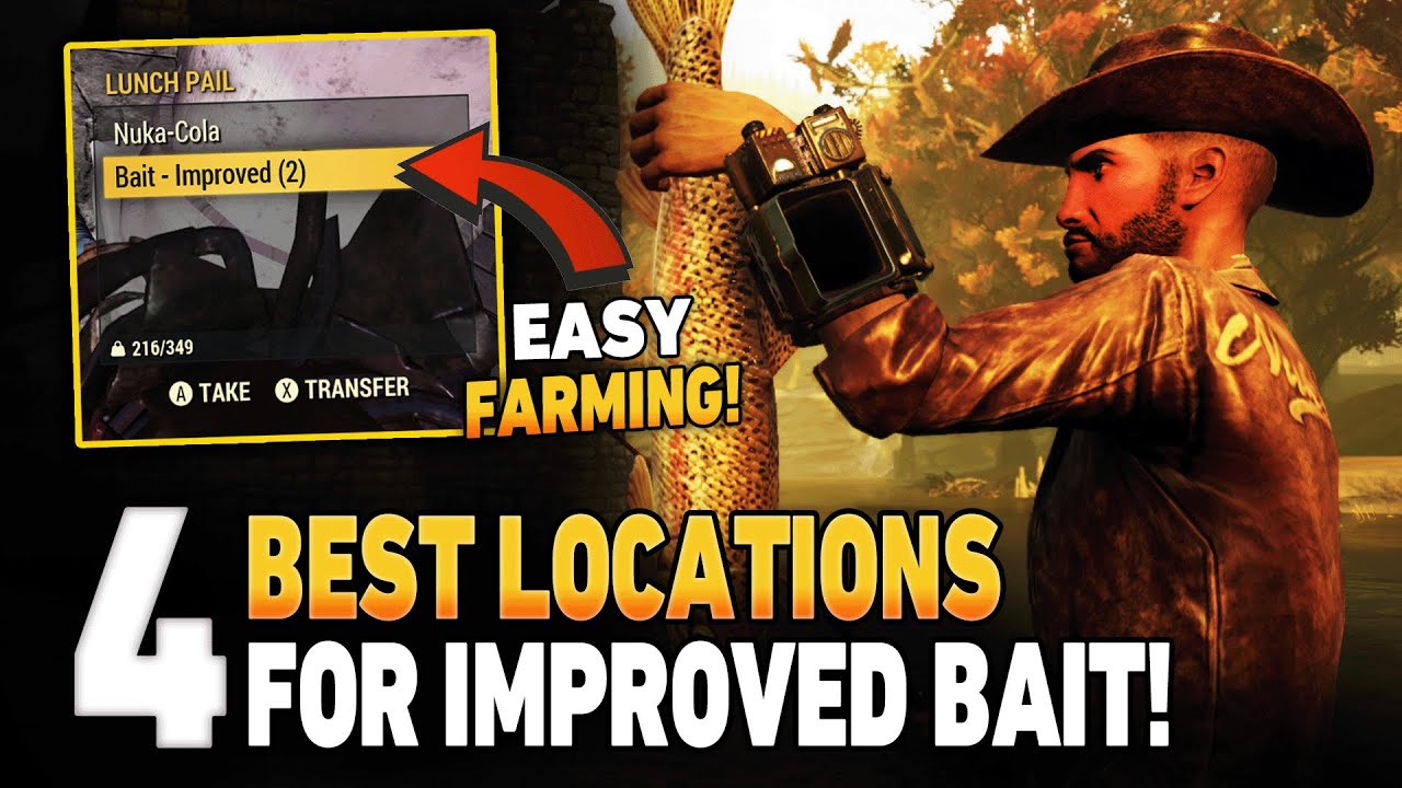 Top 4 Locations for Easy Improved Bait Farming in Fallout 76!