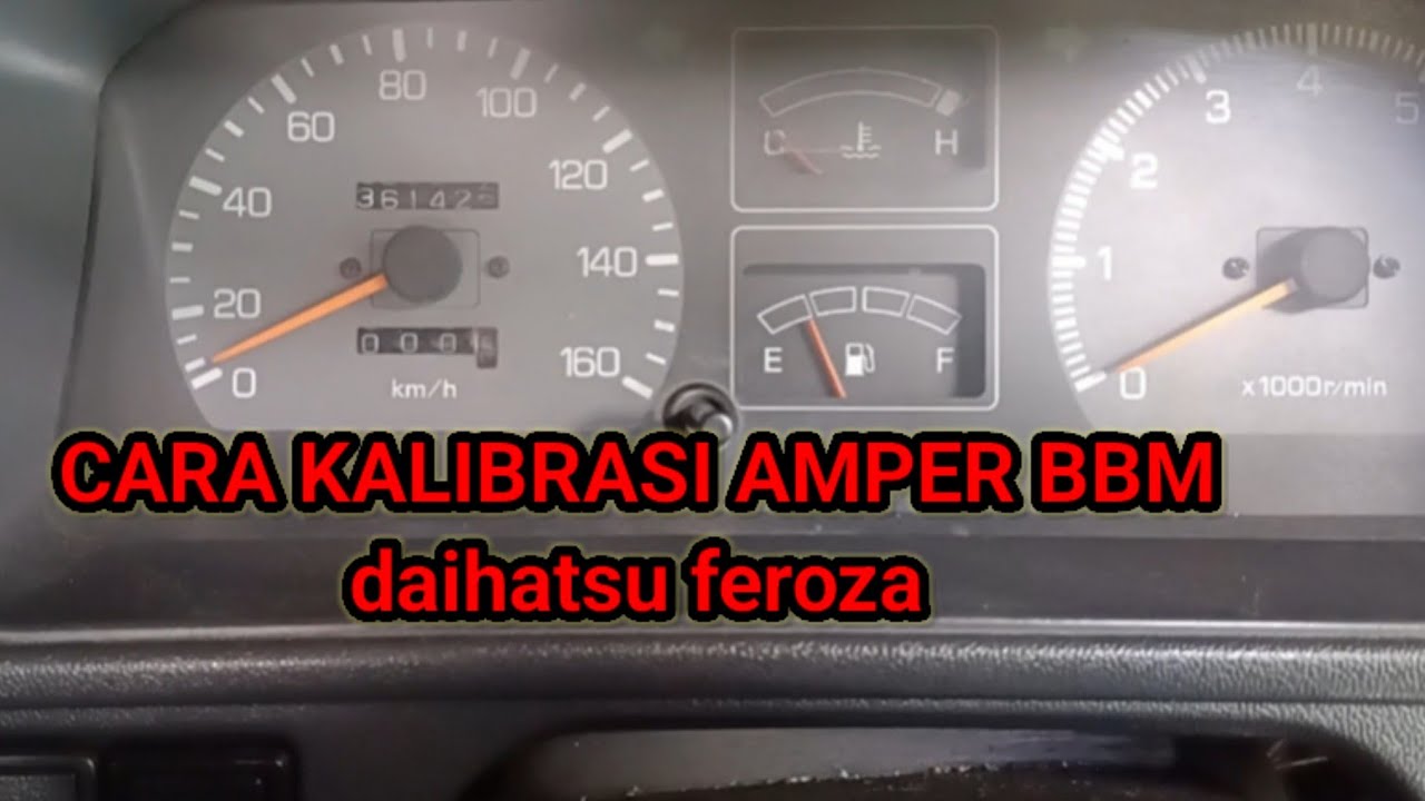 CARA RISET/KALIBRASI AMPER BENSIN DAIHATSU FEROZA