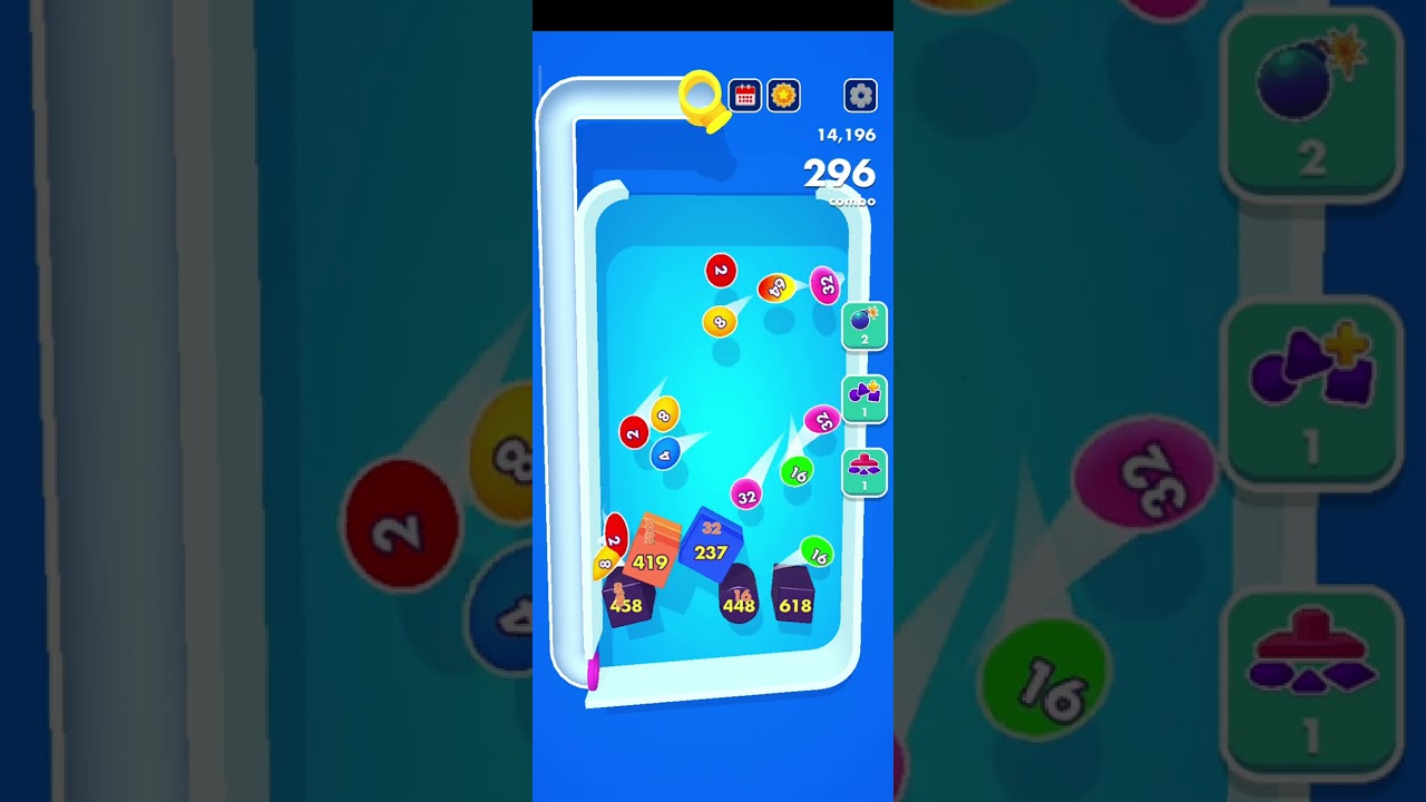 Bounce Merge from the beginning to 100k points. #relaxing #games #gaming