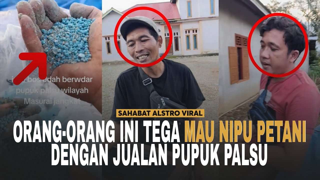 ORANG-ORANG INI DENGAN TEGA Menipu Para Petani, Jualan Pupuk Tapi Dalamannya Palsu.