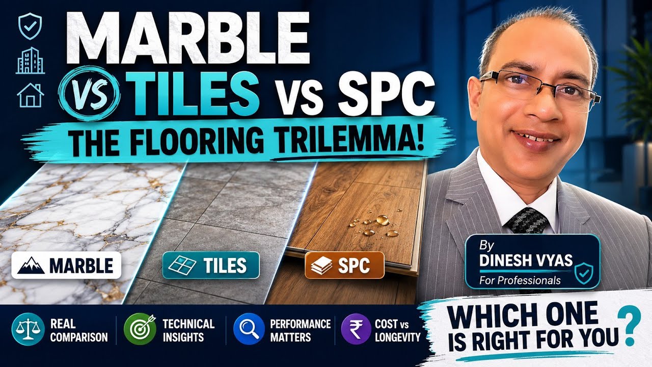 MARBLE VS TILES VS SPC : FLOORING TRILEMMA