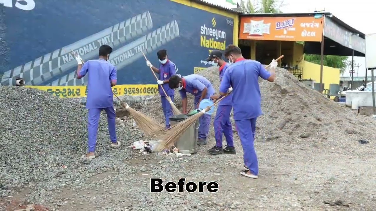 Cleanliness drive was organised by AAI, Jamnagar Airport.