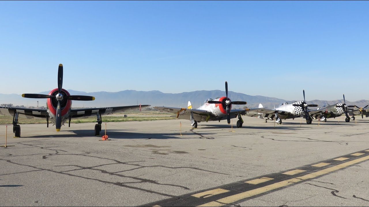 P-47 Thunderbolts Planes of Fame airshow 2014