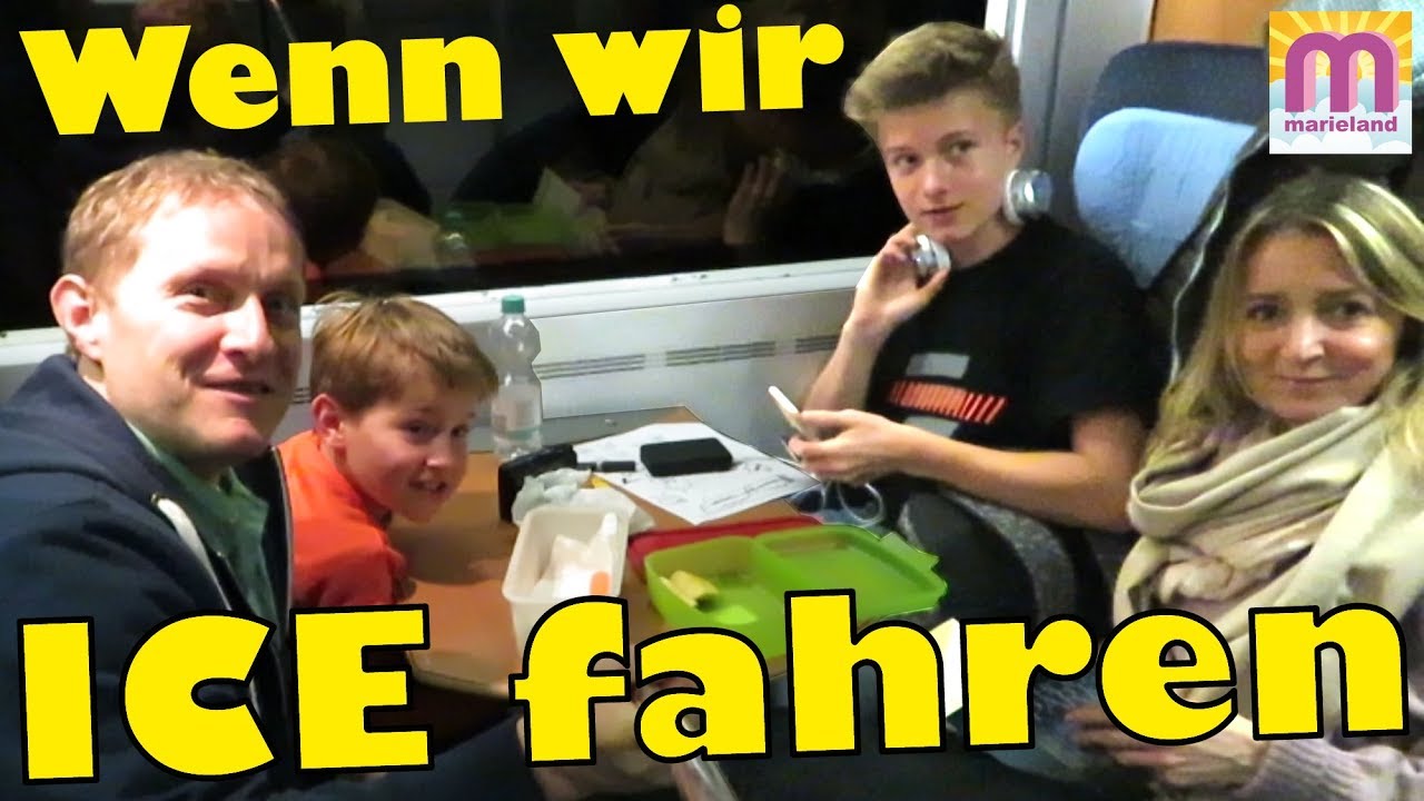 Das passiert wenn wir Zug fahren 😍 Im ICE der Deutschen Bahn 🚂 marieland Vlog# 141