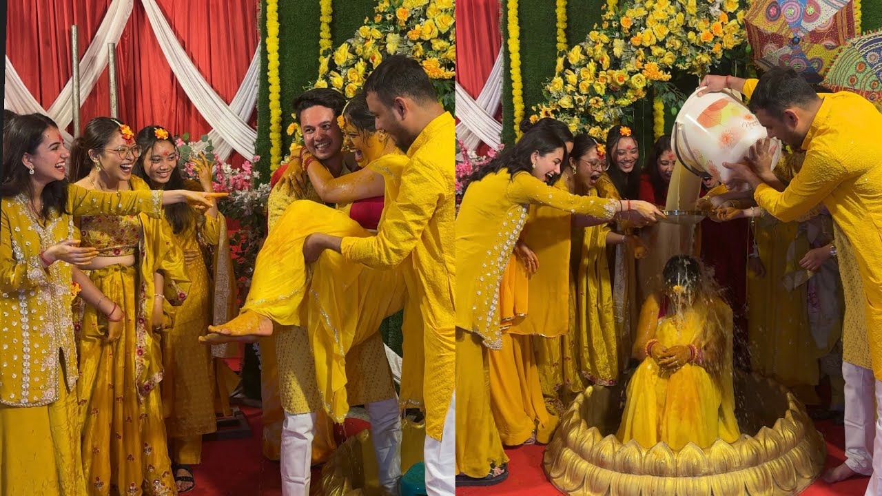 HALDI AND MEHENDI VLOG 💛 |anjali di ki Shadi | cousin’s wedding vlog 