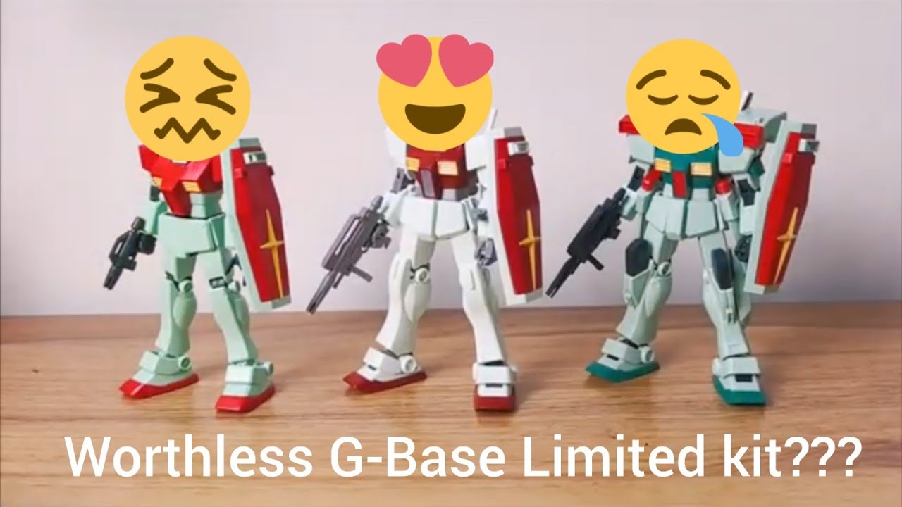 Worthless Gundam Base release!!! Gundam Base HGUC GM, GM II, GM III set Review