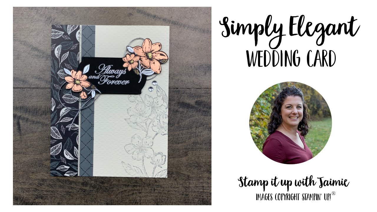 Мастер-класс по созданию элегантной свадебной открытки Stampin’ Up!