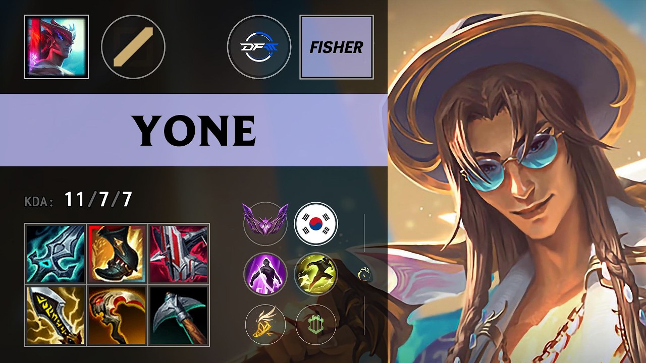 (DFM Fisher) Yone Mid vs Zoe - KR Master Patch 26.13