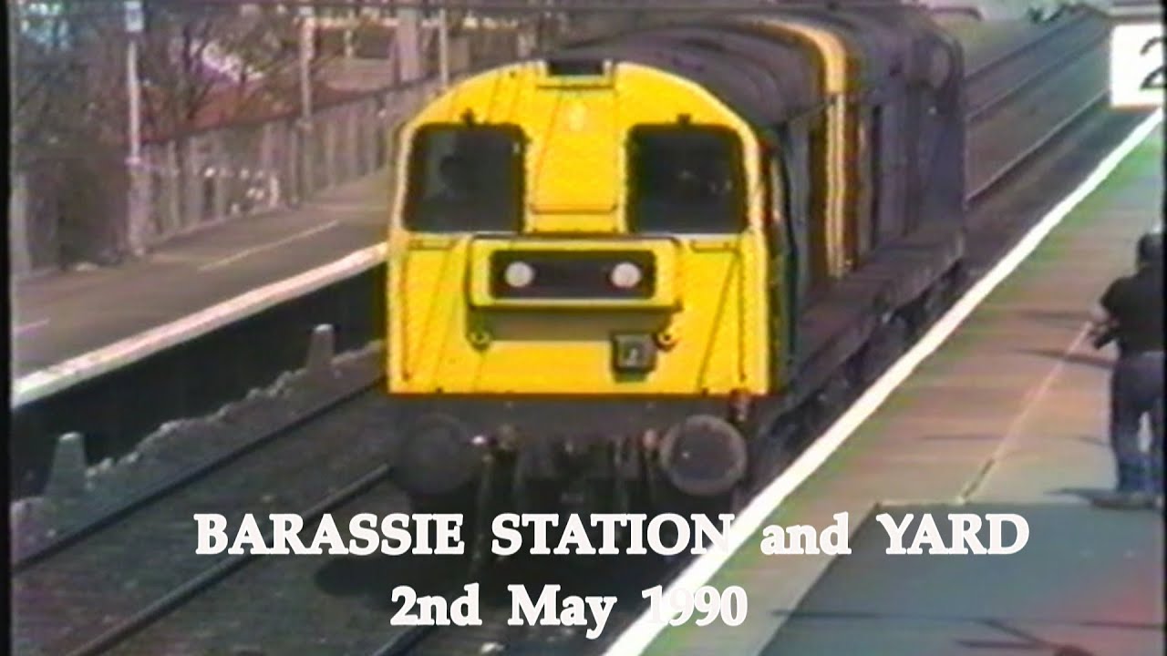 BR in the 1990s Barassie Station and Yard Ayrshire on 2nd May 1990