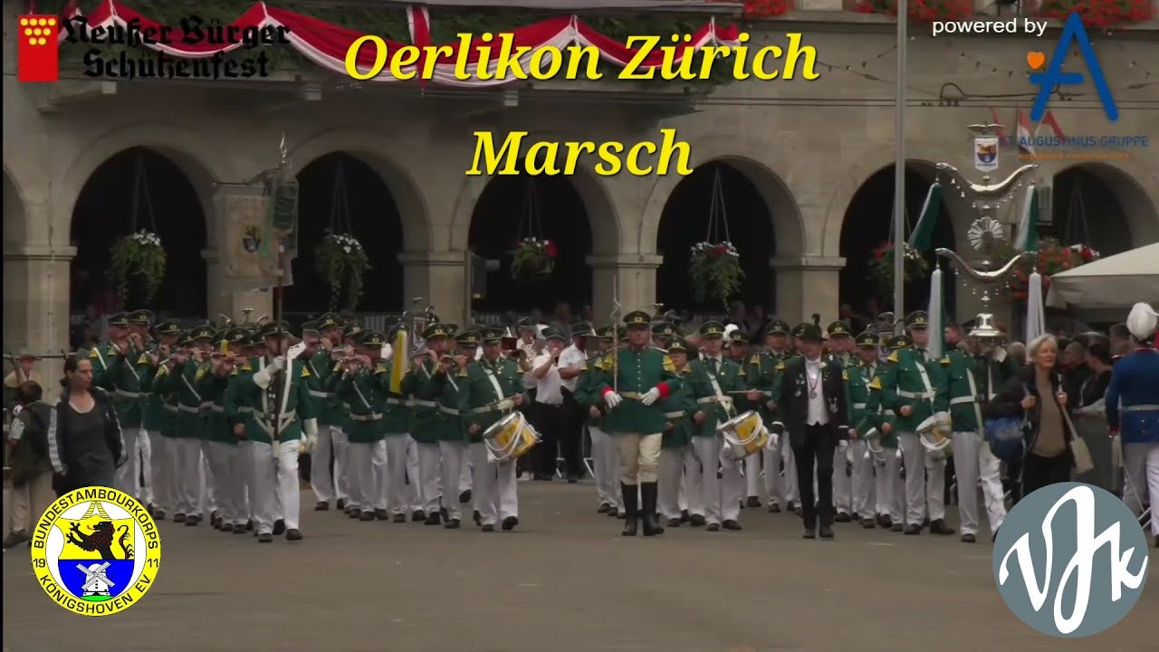 BTK Königshoven Jägerkapelle Straberg Oerlikon Zürich Marsch Schützenfest Neuss 2025 Aufmarsch 