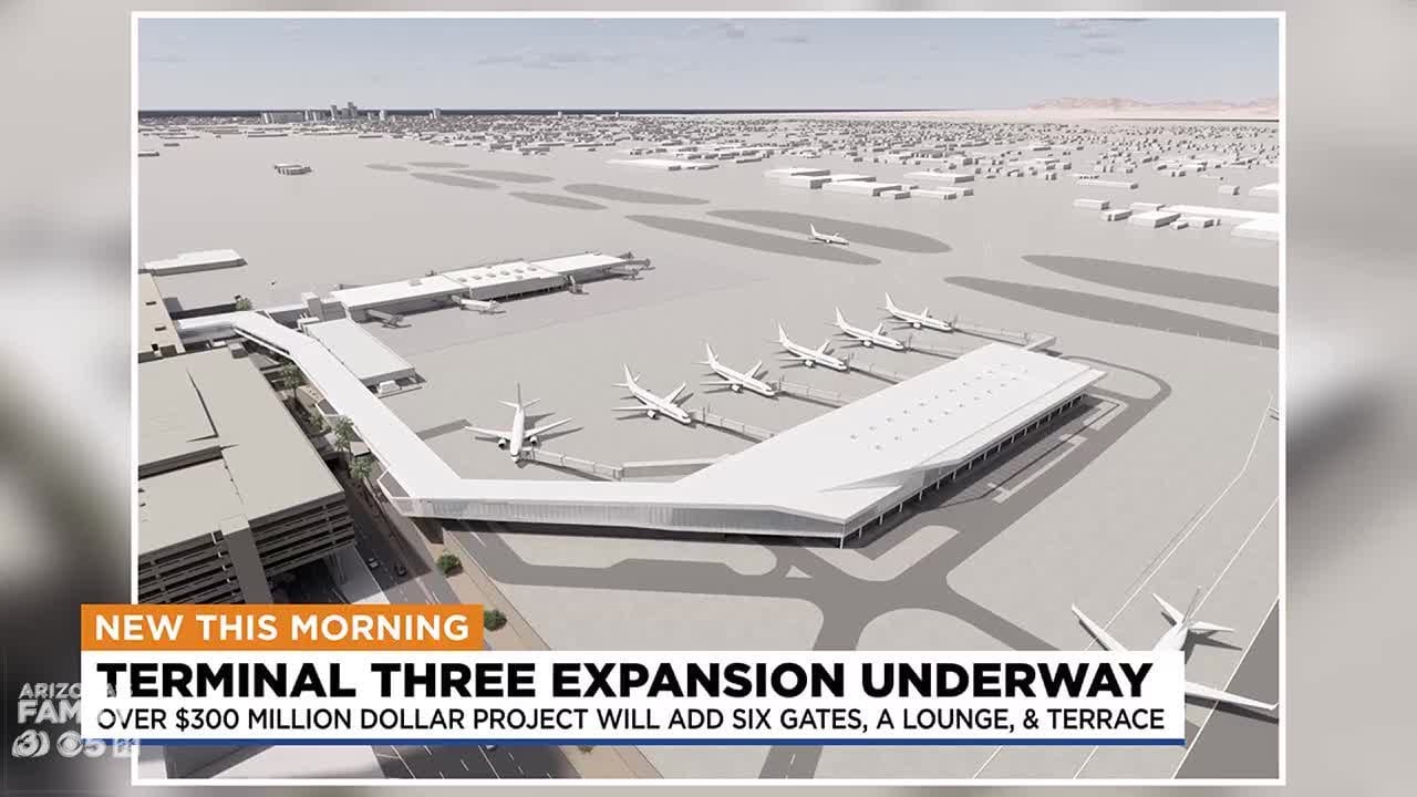 Terminal expansion project underway at Phoenix Sky Harbor Airport