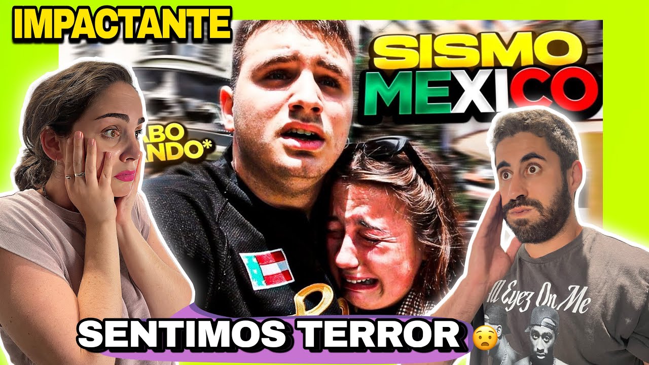 REACCIÓN - ALDARA Y ALEX  SUFREN el SISMO en MÉXICO de 7.7 ESTO DA MIEDO😭🇲🇽 *ACABAN LLORANDO* LOCURA