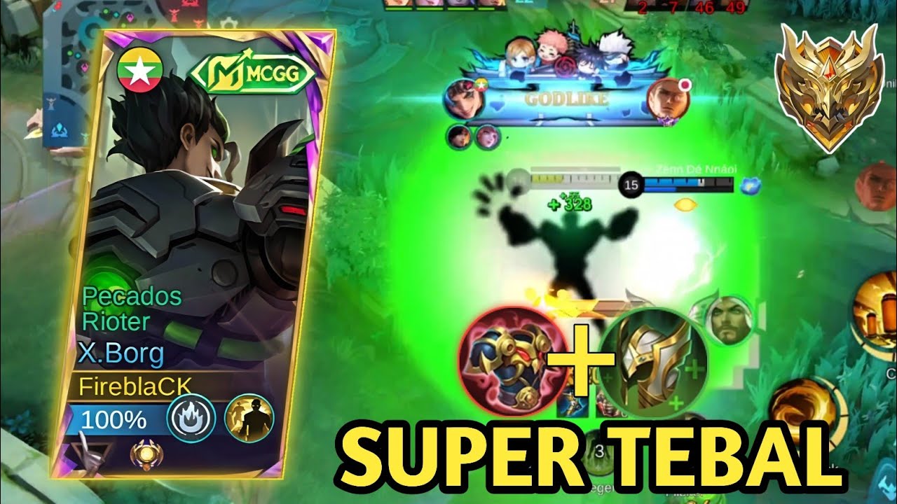 EXBORG Mode Tembok! X.Borg Build Tank Paling Gila!