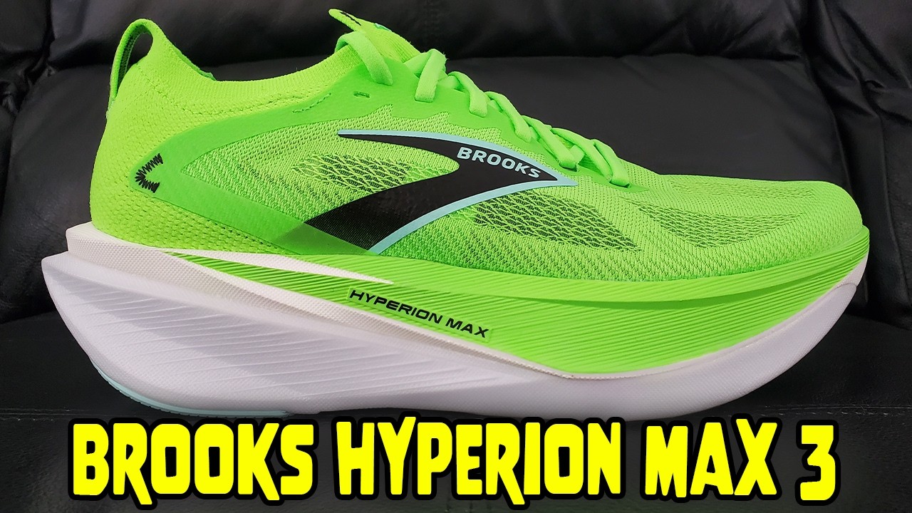 Обзор кроссовок Brooks Hyperion Max 3 Green Gecko на лапах (110467 1D 318)