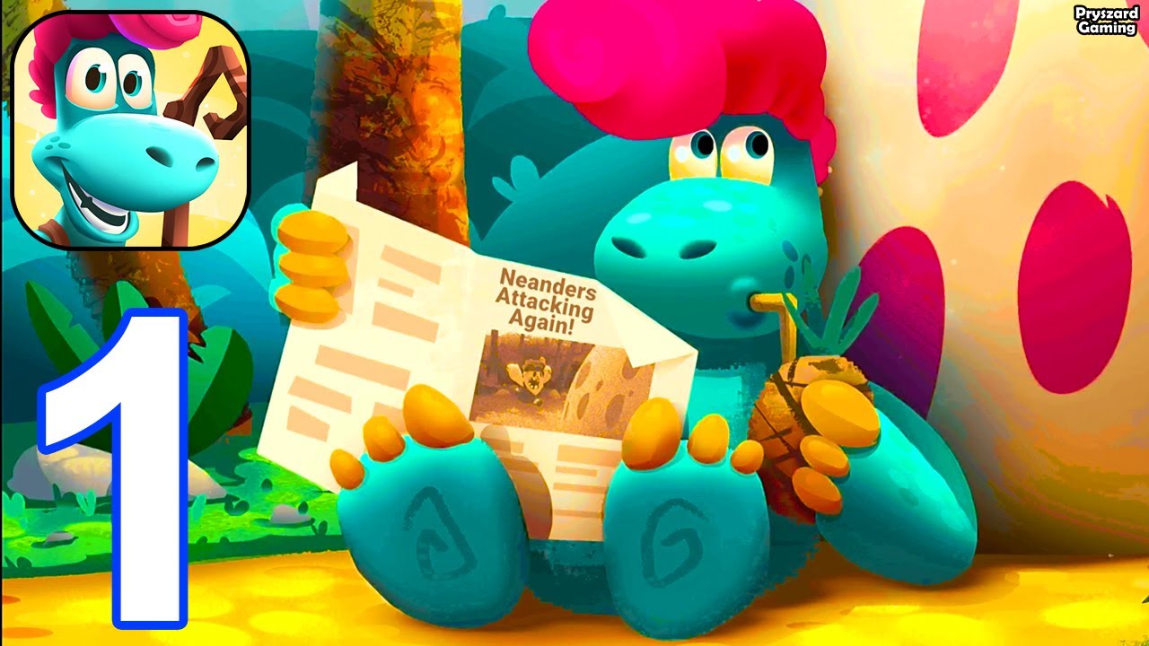 Dino Bash: Travel Through Time - Gameplay Walkthrough Part 1 Tutorial (iOS, Android)