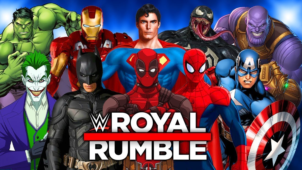 SPİDERMAN ! BATMAN ! SUPERMAN ! SÜPER KAHRAMAN LAR KAVGADA ! ROYAL RUMBLE !