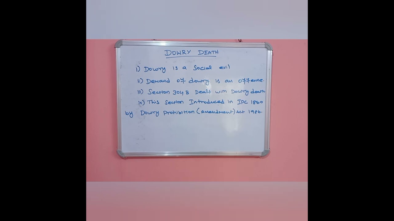 Dowry Death - Law of crime