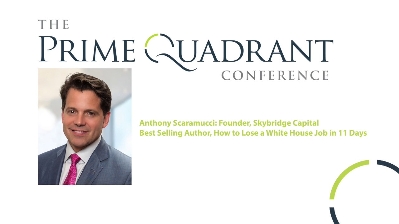 Anthony Scaramucci at the 2018 Prime Quadrant Conference