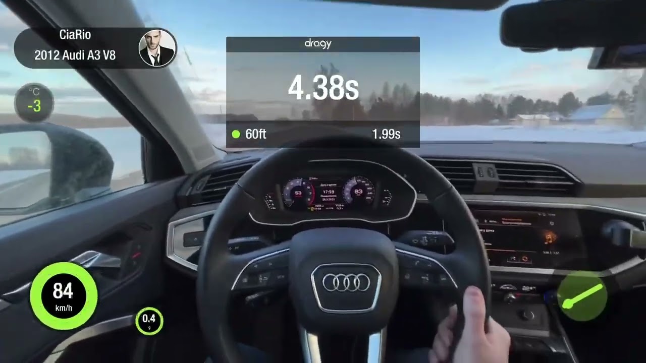 Audi Q3 Sportback 40 TFSI quattro S tronic Stage 1 0-100 acceleration