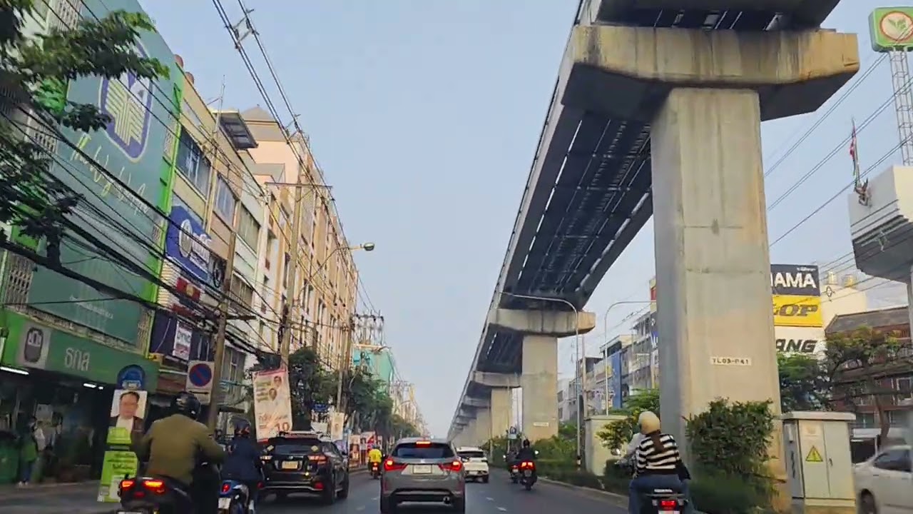 ep.2 ชมบรรยากาศถนนลาดพร้าวช่วงลาดพร้าวซอย 112ถึงโชคชัย 4เช้านี้#มนต์โอม 